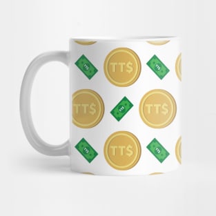 Trinidad and Tobago dollar TT$ code TTD banknote and coin pattern wallpaper Mug